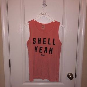 “Shell Yeah” PINK Muscle Tank